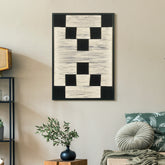 Abstract Harmony - Contemporary Artistry Meticulously Crafted with Woven Threads